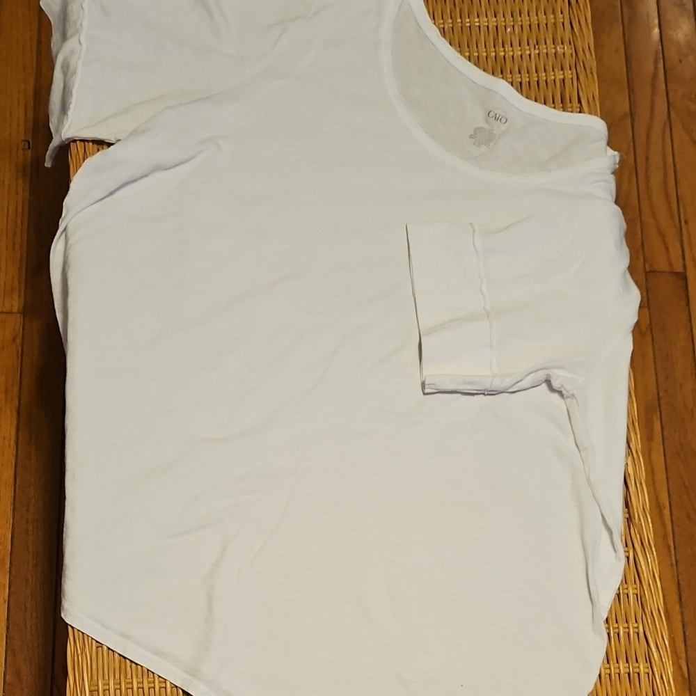 Cato White Short Sleeve